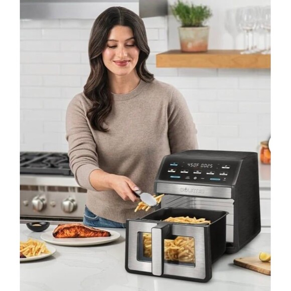 Gourmia 8-Qt Digital Air Fryer XL w Window & Light NEW GAF856 (B1) - Picture 2 of 8